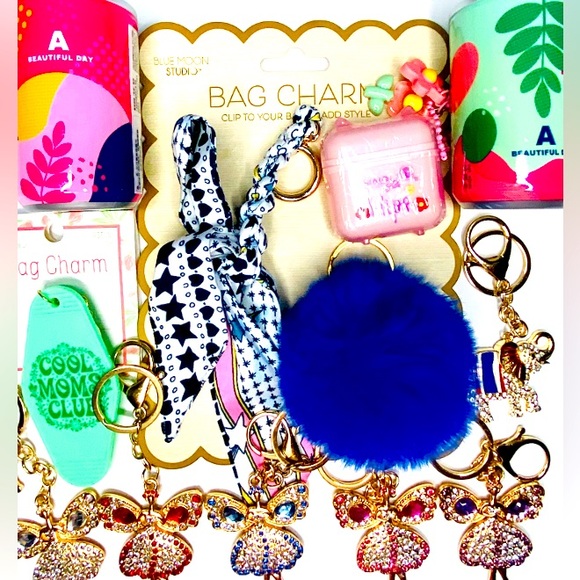 Other - $15 host support Assorted Keychains/Colorful Mini Can Charms/wipe